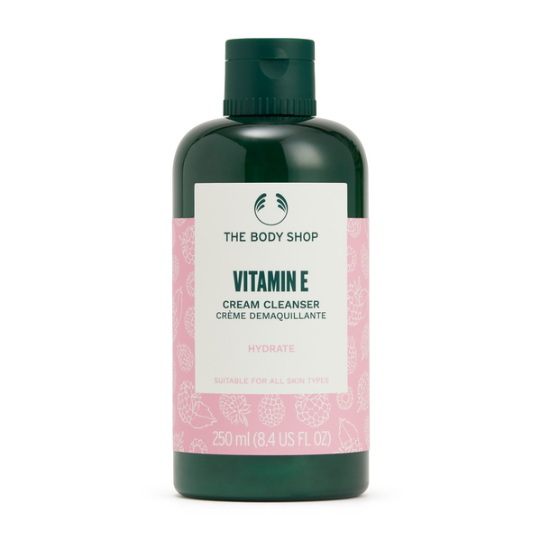 The Body Shop Vitamin E Cream Cleanser 250ml  For All Skin Types – 8.4 oz